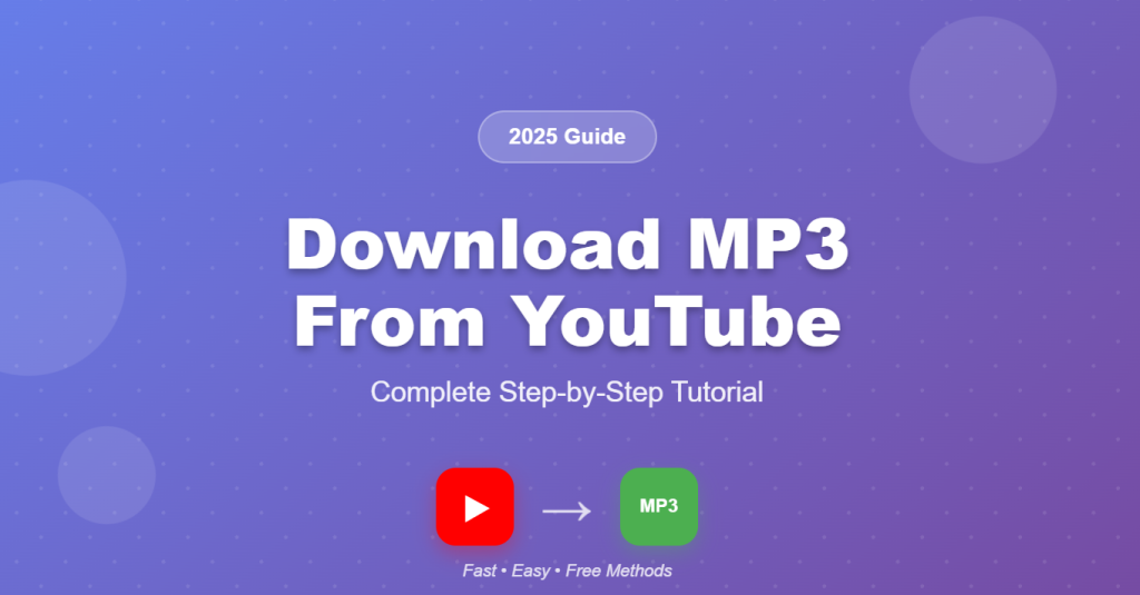 How to Download MP3 From YouTube feature image
