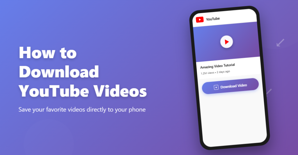 Download YT Video on phone