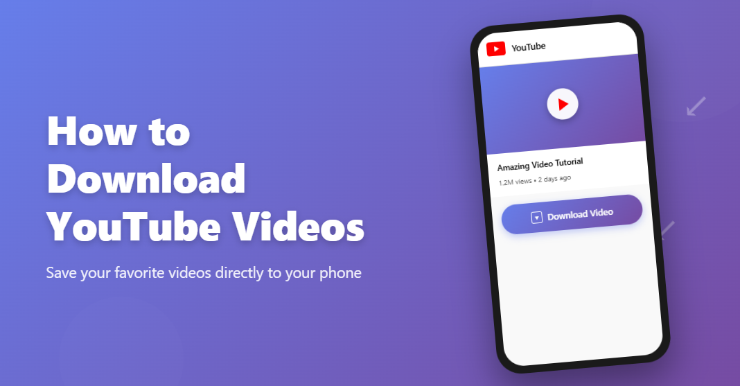 Download YT Video on phone